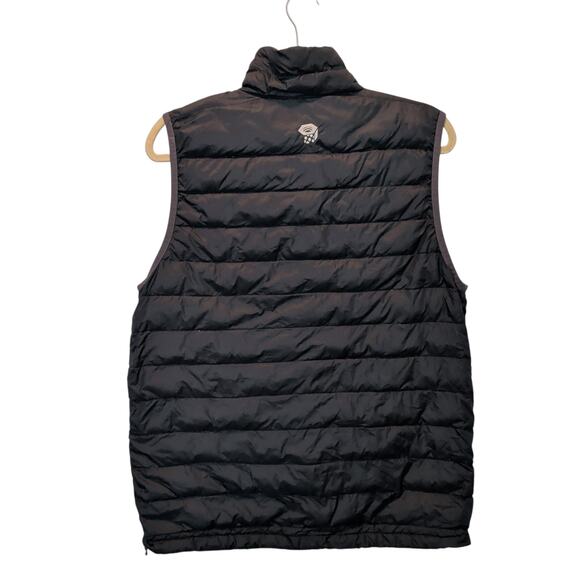 Mountain Hardware Men's Sz M Black Puffer Vest Zip Up 800 Down Fill Q Shield - Picture 6 of 6